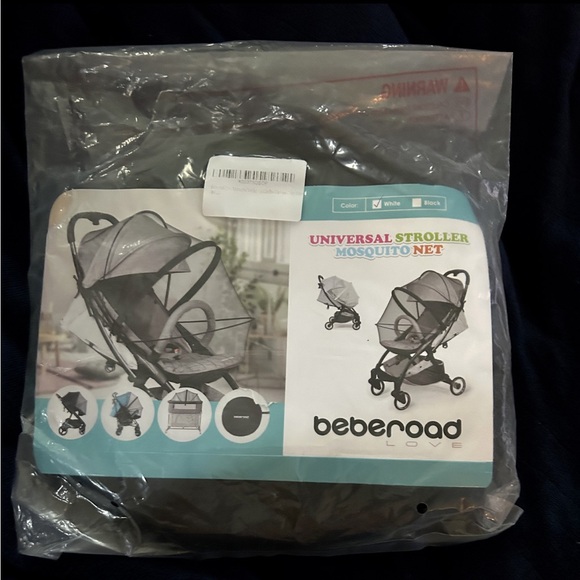 UniversalStrollerSunshade & Mosquito🦟2-in-1 UV ProtectionNetCover w 2-WayZipper - Picture 2 of 8